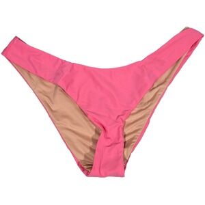 J. Crew Curved-waist cheeky bikini bottom Tea Rose‎ M NWT